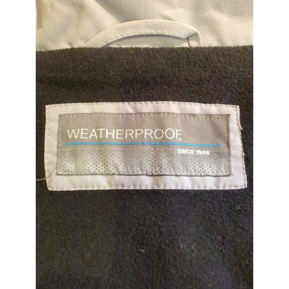 WEATHERPROOF Fleece Lined Mushroom Gray and Black Jacket mens size XL 11590 - Picture 2 of 7